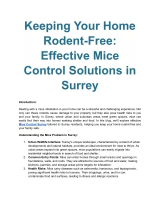 Keeping Your Home Rodent-Free_ Effective Mice Control Solutions in Surrey