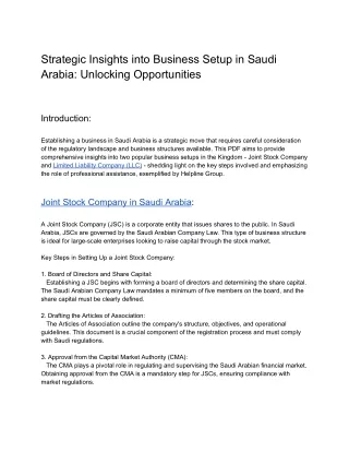 Strategic Insights into Business Setup in Saudi Arabia_ Unlocking Opportunities