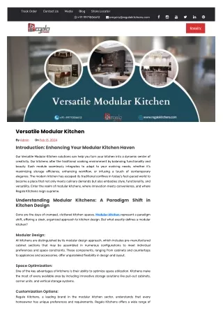 Versatile Modular Kitchen