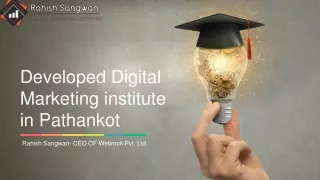 Developed Digital Marketing institute in Pathankot