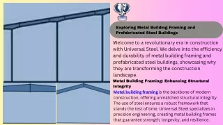 Building Strength The Essentials of Metal Building Framing