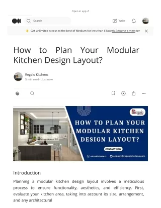 How to Plan Your Modular Kitchen Design Layout?