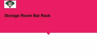 BaseballRacks- Storage Room Bat Rack