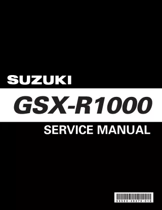 2005 Suzuki GSX-R1000 GSXR1000 Service Repair Manual