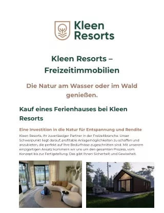 Kleen Resorts Immobilien