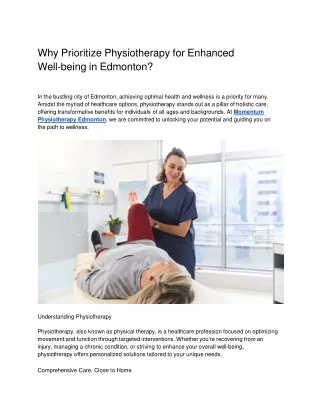 Why Prioritize Physiotherapy for Enhanced Well-being in Edmonton_ (1)