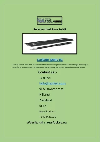 Personalized Pens in NZ