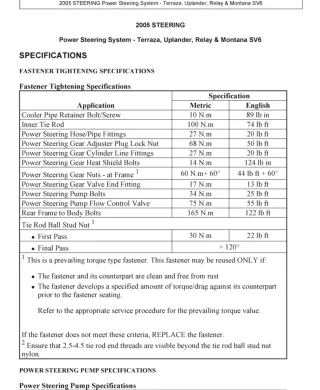 2006 Pontiac Montana SV6 Service Repair Manual