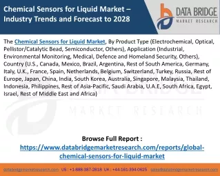 Chemical Sensors for Liquid Market