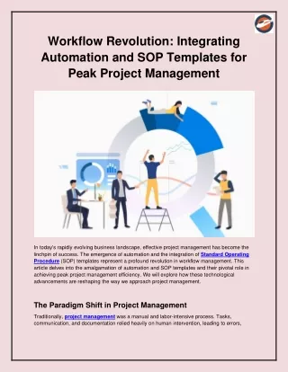 Workflow Revolution_ Integrating Automation and SOP Templates for Peak Project Management