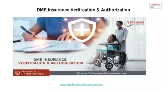 DME Insurance Verification & Authorization