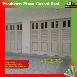 CUSTOM UKURAN..!! Wa 0852 1824 3246 Kontraktor Pintu Carport Lipat Besi Fortress Untuk Rumah Di Makassar