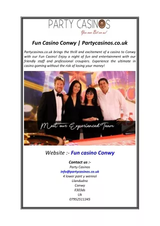 Fun Casino Conwy  Partycasinos.co.uk