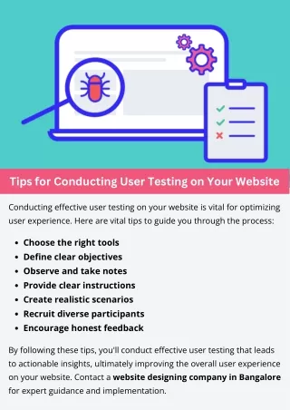 Tips for Conducting User Testing on Your Website