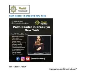 Best Palm Reader in Brooklyn New York