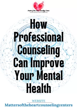 How Professional Counseling Can Improve Your Mental Health