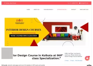 The Premier Interior Designing Institute in Kolkata