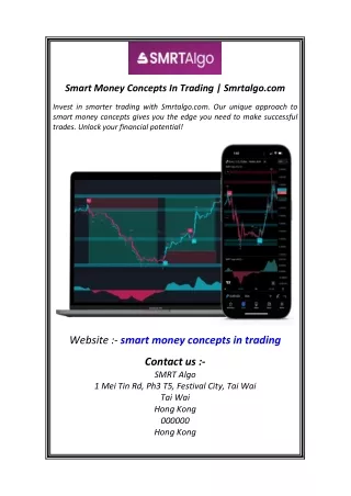 Smart Money Concepts In Trading Smrtalgo.com