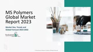 MS Polymers Market Size, Share, Growth, Trends, Outlook And Forecast 2024-2034