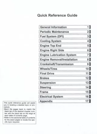 2008 Kawasaki KFX450R (KSF450B8F) Service Repair Manual