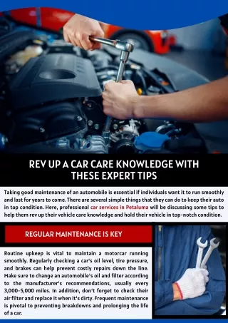 Rev Up A Car Care Knowledge With These Expert Tips