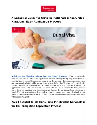 A Essential Guide for Slovakia Nationals in the United Kingdom _ Easy Application Process