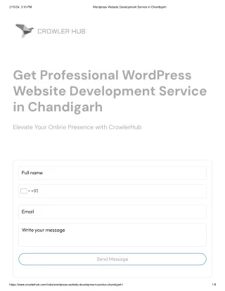 WordPress Development Company In Chandigarh