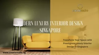 Modern Luxury Interior Design in Singapore