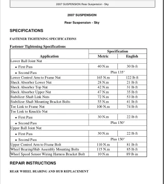 2008 Saturn Sky Service Repair Manual