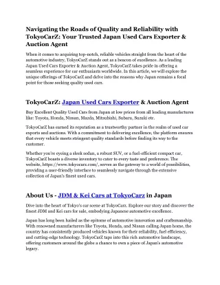 Import Trucks from Japan