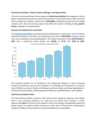 Cloud Services Market