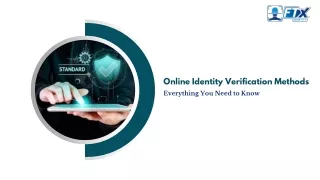 Online Identity Verification Methods: Everything You Need to Know