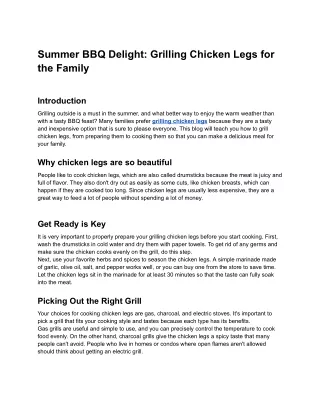 Summer BBQ Delight_ Grilling Chicken Legs for the Family - Google Docs