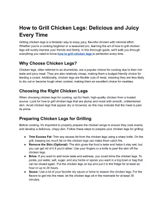 How to Grill Chicken Legs_ Delicious and Juicy Every Time - Google Docs