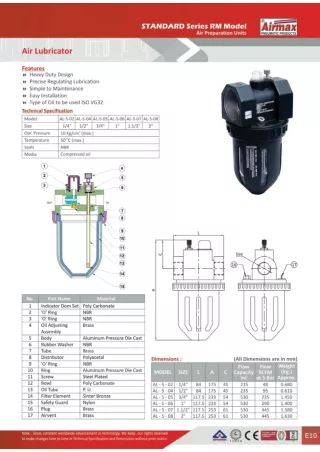 Pneumatic Air Lubricator