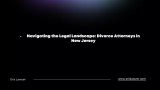 Navigating the Legal Landscape: Divorce Attorneys in New Jersey