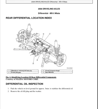 2009 Mazda Miata Mx5 Service Repair Manual