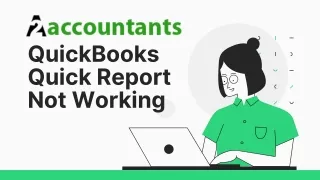 QuickBooks Quick Report Not Working