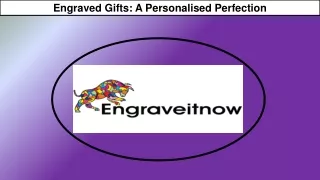 Engraved Gifts A Personalised Perfection