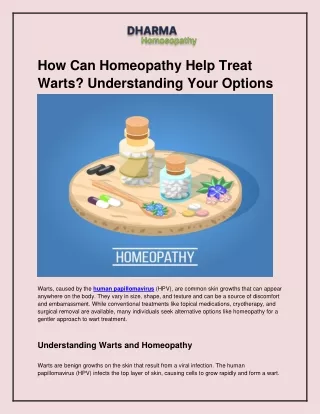 How Can Homeopathy Help Treat Warts_ Understanding Your Options.docx
