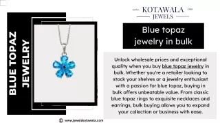 wholesale blue topaz jewelry