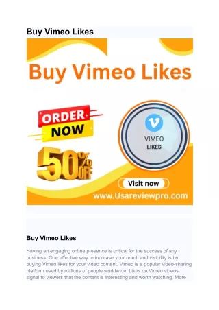 Buy Vimeo Likes