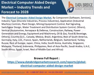 Electrical Computer Aided Design Market