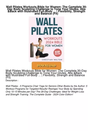 get⚡[PDF]❤ Wall Pilates Workouts Bible for Women: The Complete 30-Day Body Sculpting