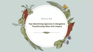 Top Advertising Agencies in Bangalore Transforming Ideas into