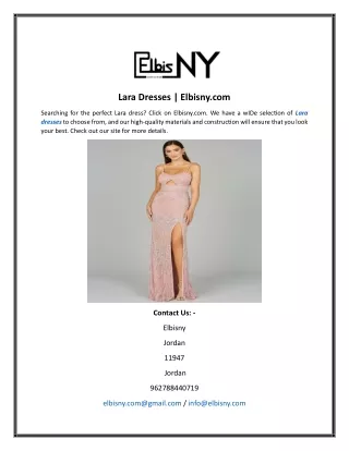 Lara Dresses Elbisny.com