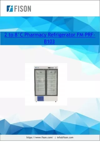 2-to-8°C-Pharmacy-Refrigerator-FM-PRF-B103