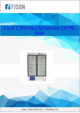 2-to-8°C-Pharmacy-Refrigerator-FM-PRF-B104