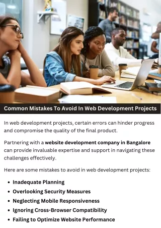 Common Mistakes To Avoid In Web Development Projects