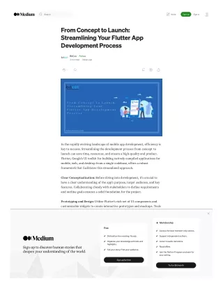 From Concept to Launch Streamlining Your Flutter App Development Process